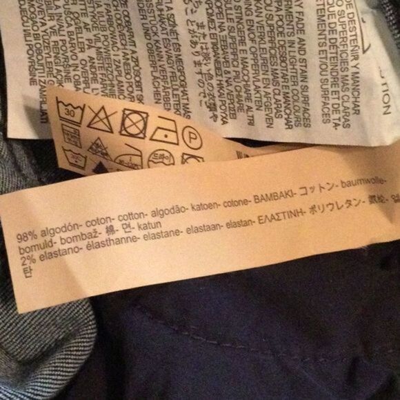 Massimo Duti High Rise Dark Wash Embroidered Frayed Hem Ankle Jeans Size 4 - Picture 9 of 11